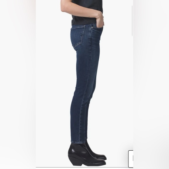 Citizens of Humanity Mid Rise Skinny Jeans, Indigo Color, Sz 26 or Sz 2 - Picture 3 of 14